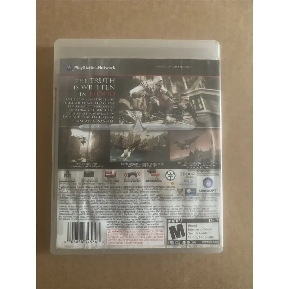 PlayStation 3 PS3 Assassin's Creed‎ II